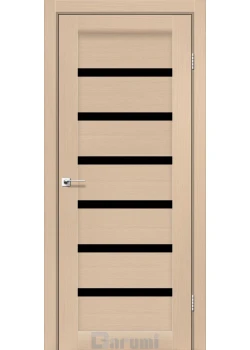Двери Darumi Doors Vela дуб боровой Черное стекло