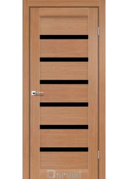 Двери Darumi Doors Vela дуб натуральный Черное стекло