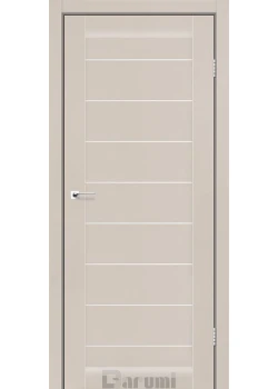 Двери Darumi Doors Leona дымчастый краст сатин белый