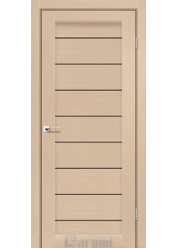 Двери Darumi Doors Leona дуб боровой Черное стекло