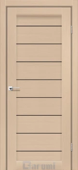 Двері Darumi Doors Leona дуб боровий Чорне скло
