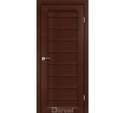 Міжкімнатні Двері Darumi Doors Leona венге панга Чорне скло Ламінатин
