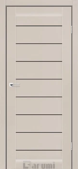 Двері Darumi Doors Leona димчастий краст Чорне скло