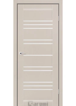 Двери Darumi Doors Versal дымчастый краст сатин белый