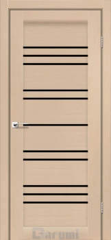 Двері Darumi Doors Versal дуб боровий Чорне скло