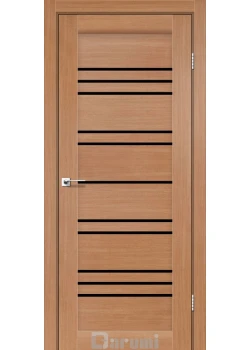 Двери Darumi Doors Versal дуб натуральный Черное стекло