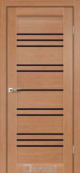 Двері Darumi Doors Versal дуб натуральний Чорне скло