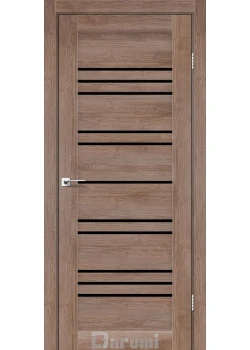 Двери Darumi Doors Versal орех бургун Черное стекло