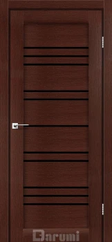 Двері Darumi Doors Versal венге панга Чорне скло