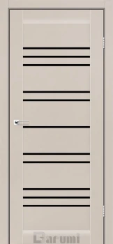Двері Darumi Doors Versal димчастий краст Чорне скло