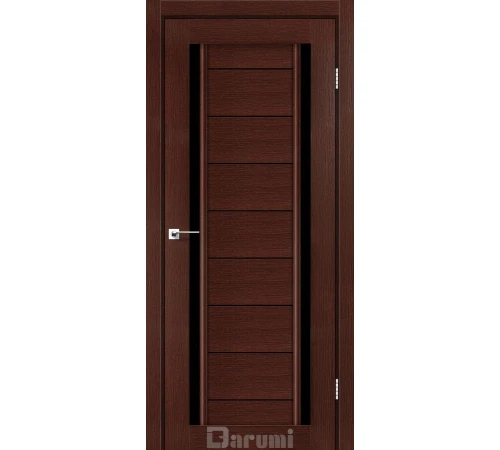 Міжкімнатні Двері Darumi Doors Madrid венге панга Чорне скло Ламінатин