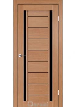 Двери Darumi Doors Madrid дуб натуральный Черное стекло