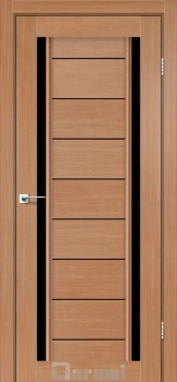 Двері Darumi Doors Madrid дуб натуральний Чорне скло