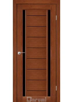 Двери Darumi Doors Madrid орех роял Черное стекло