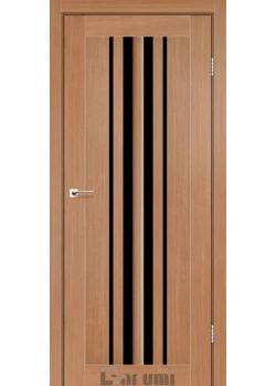 Двери Darumi Doors Prime дуб натуральный Черное стекло