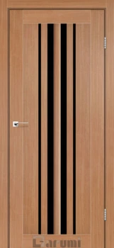 Двері Darumi Doors Prime дуб натуральний Чорне скло