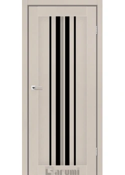 Двери Darumi Doors Prime дымчастый краст Черное стекло