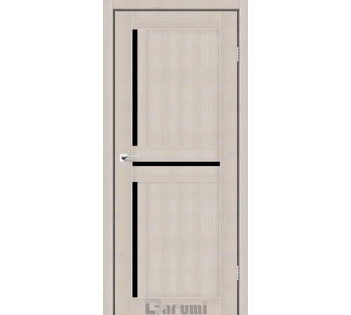Межкомнатные Двери Darumi Doors Next дуб мембау Черное стекло Ламинатин