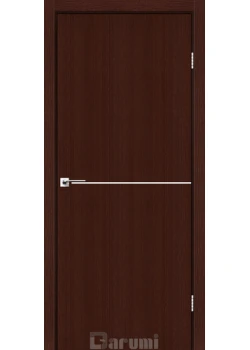 Двери Darumi Doors Plato Line PTL-03 венге панга (декор с алюминия цвета никель)