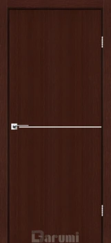 Двері Darumi Doors Plato Line PTL-03 венге панга (декор з алюмінію кольору нікель)