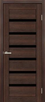 Двері Europe Doors Франція PVC Чорне скло