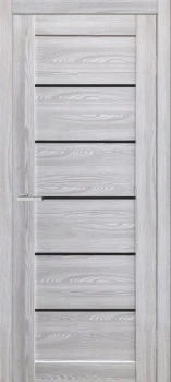 Двері Europe Doors Іспанія PVC Чорне скло