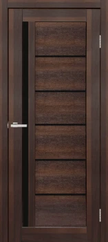 Двері Europe Doors Англія PVC Чорне скло