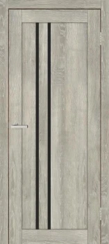 Двері Europe Doors Бельгія PVC Чорне скло
