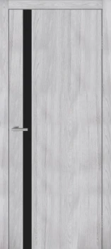 Двері Europe Doors Литва PVC Чорне скло