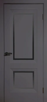 Двері Europe Doors Греція SUPER MATE Чорне скло