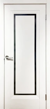 Двері Europe Doors Італія SUPER MATE Чорне скло
