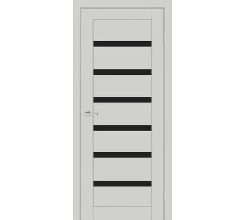 Міжкімнатні Двері Europe Doors Франція SUPER MATE Чорне скло ПВХ плівка