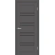 Міжкімнатні Двері Europe Doors Шотландія SUPER MATE Чорне скло ПВХ плівка