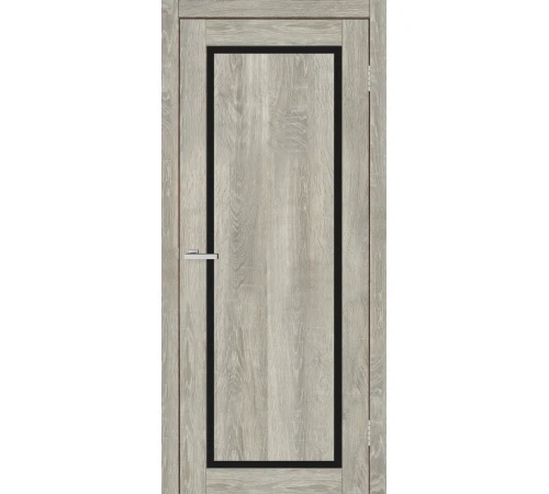 Двери Europe Doors Кипр PVC Черное стекло