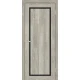 Двери Europe Doors Кипр PVC Черное стекло
