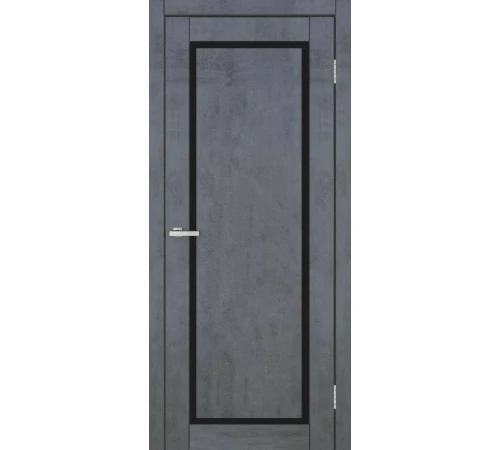 Двери Europe Doors Кипр PVC Черное стекло