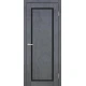 Двери Europe Doors Кипр PVC Черное стекло