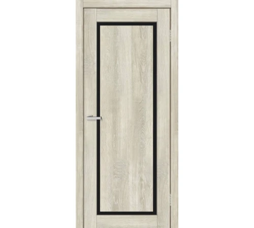 Двери Europe Doors Кипр PVC Черное стекло