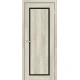 Двери Europe Doors Кипр PVC Черное стекло