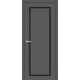Двери Europe Doors Кипр PVC Черное стекло
