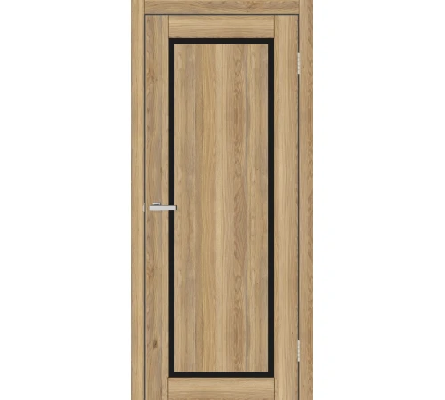 Двери Europe Doors Кипр PVC Черное стекло