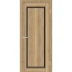 Двери Europe Doors Кипр PVC Черное стекло