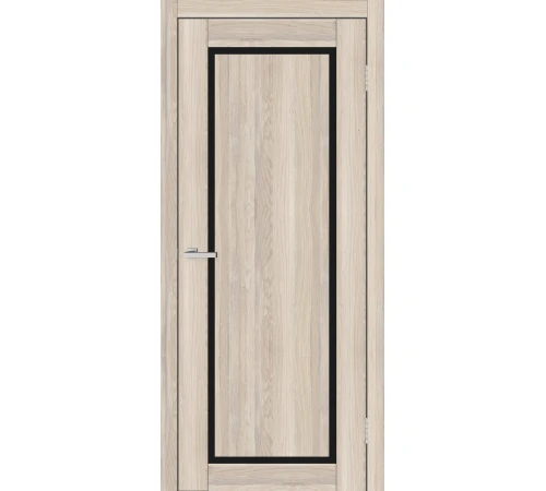 Двери Europe Doors Кипр PVC Черное стекло
