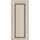 Двери Europe Doors Кипр PVC Черное стекло