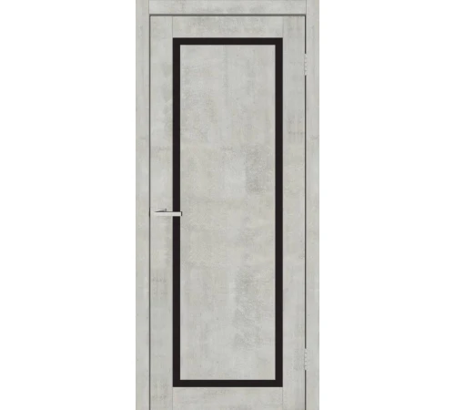 Двери Europe Doors Кипр PVC Черное стекло