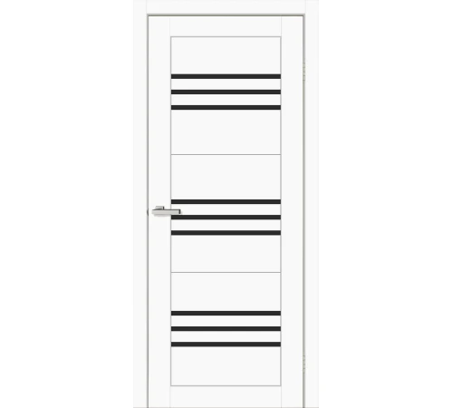 Двері Europe Doors Монако PVC Чорне скло