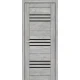 Двері Europe Doors Монако PVC Чорне скло