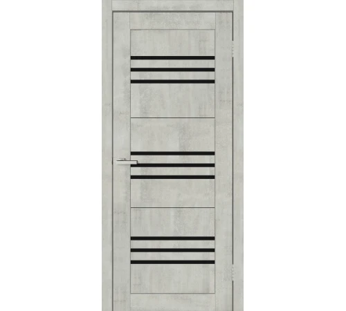 Двері Europe Doors Монако PVC Чорне скло
