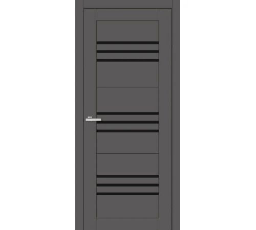 Двері Europe Doors Монако PVC Чорне скло