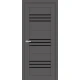 Двері Europe Doors Монако PVC Чорне скло